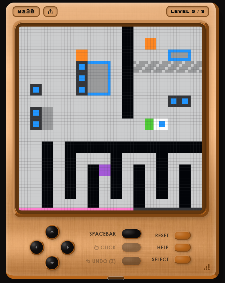 wa30, level 9: human play, the final level